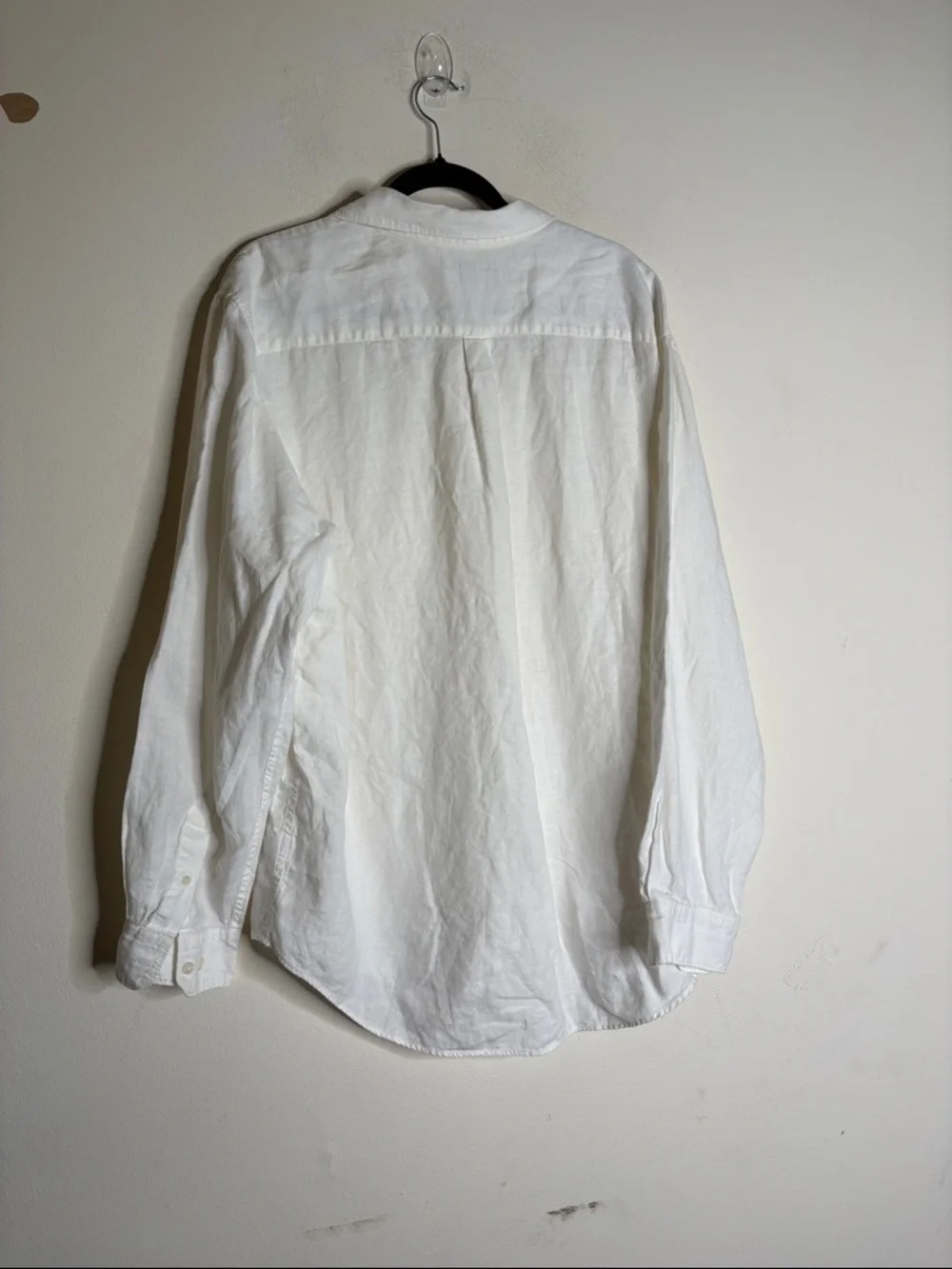 Banana Republic White Linen Button-Up Shirt - Picture 3 of 3